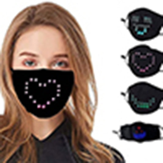 LED Face Mask Cool Light Up Masks Funny for Costume Christmas Halloween Party Carnival Masquerade