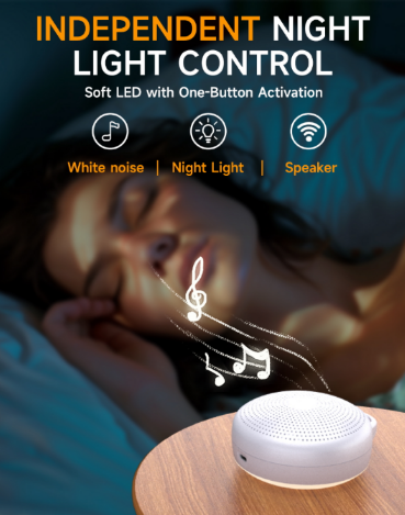 Sound Machine White Noise Machine With 20 Non Looping Natural Soothing Sounds Memory Function 32 Levels Of Volume Powered By AC Or USB And Sleep Sound Timer Therapy For Baby Kids Adults