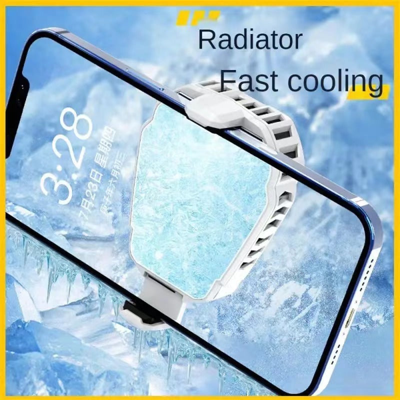 YSYQ Cell Phone Cooler Clip, Cellphone Radiator Clip with Semi-Conductor Cooling Chip, Phone Cooling Fan with RGB Lights and Instant Cooling system, for Mobile Gaming TikTok Live Streaming Outdoor Vlog