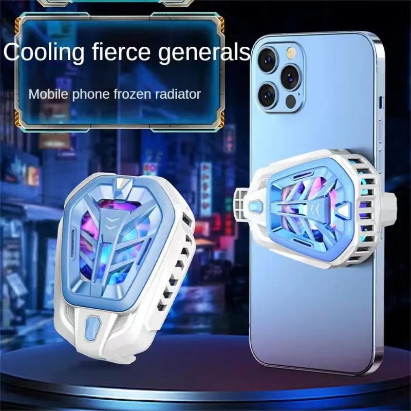 YSYQ Cell Phone Cooler Clip, Cellphone Radiator Clip with Semi-Conductor Cooling Chip, Phone Cooling Fan with RGB Lights and Instant Cooling system, for Mobile Gaming TikTok Live Streaming Outdoor Vlog