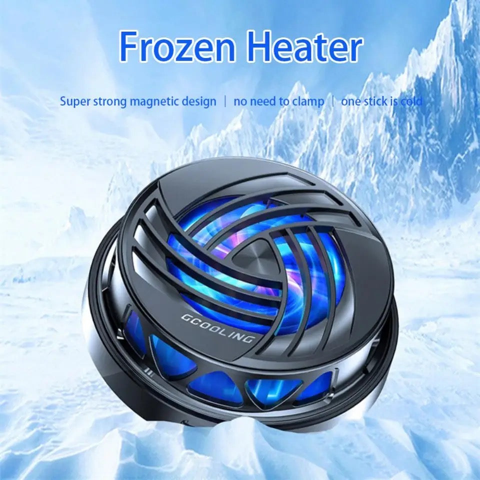 YSYQ Cell Phone Cooler, Cellphone Radiator with Semi-Conductor Cooling Chip, Phone Cooling Fan with Magnetic Plates RGB Lights and Instant Cooling system, for Mobile Gaming TikTok Live Streaming Outdoor Vlog