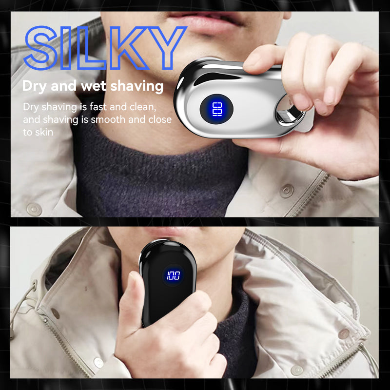 Portable shaver long standby compact tyoe charging LED power display colorful atmosphere light travel new models