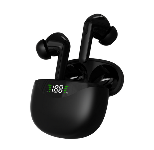 Real wireless Bluetooth headset compact LED display