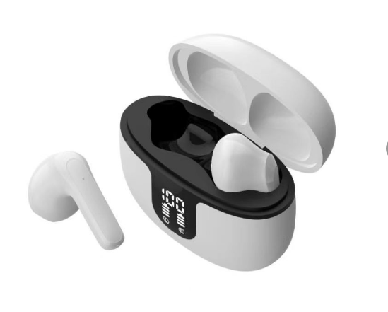 Real wireless Bluetooth headset compact LED display