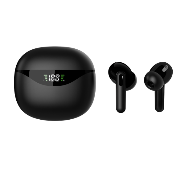 Real wireless Bluetooth headset compact LED display