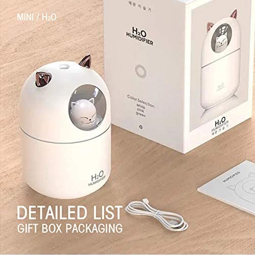 Humidifiers for Bedroom Portable for baby Ultrasonic Cool Mist Humidifier for Small Rooms, Humidifying Unit Ideal for Office with High and Low Mist Settings