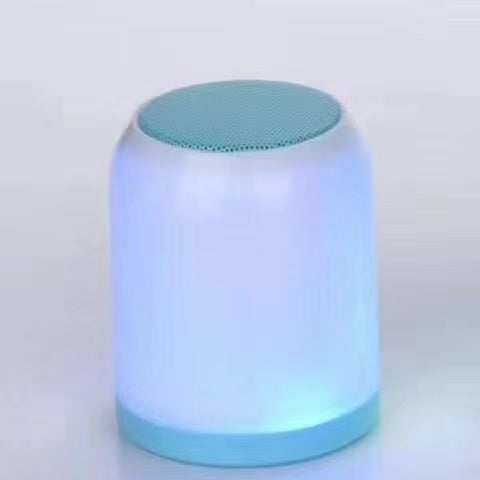 LED Portable Bluetooth Speakers with Lights, Night Light Speakers Computer Speaker, Mic TF Card