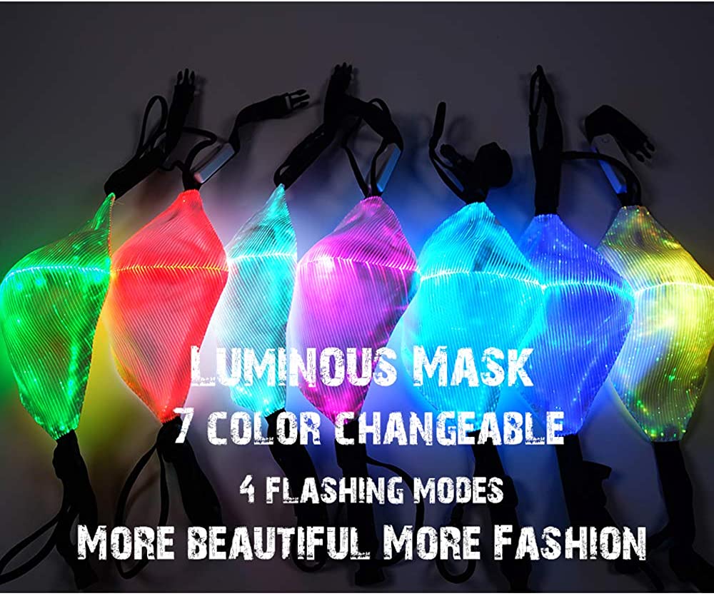 Light Up Mask - Halloween Masks For Men & Women