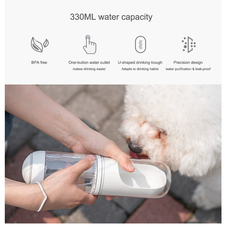 Water Bottle, Leak Proof Portable Puppy Water Dispenser with Drinking Feeder for Pets Outdoor Walking, Hiking, Travel