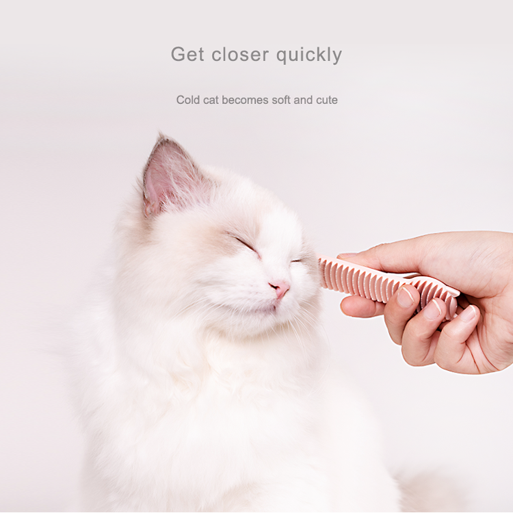 Pet Cat Hair Tongue Comb Clean Massage Experience Grooming Tool Supply, for Long Short Haired Dogs and Cats