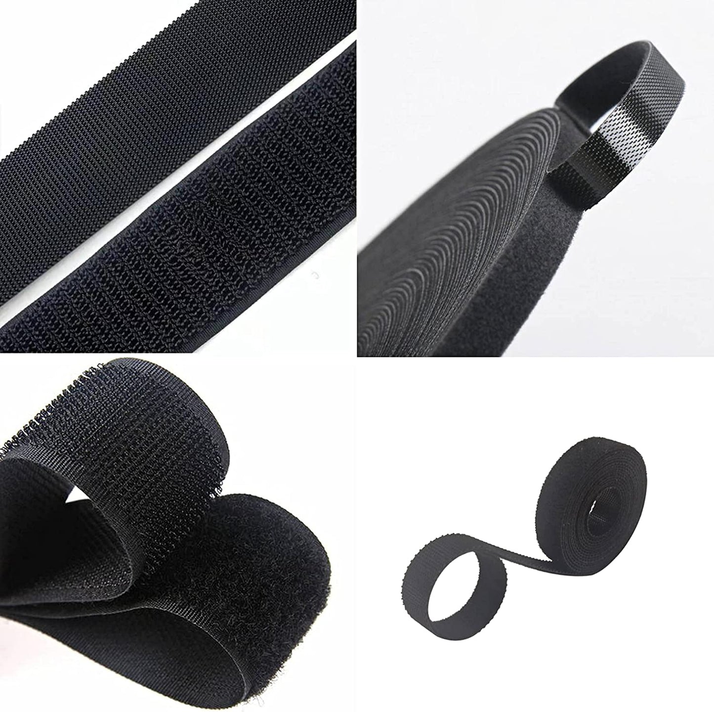 Hook Loop Cable Ties  Fastening Cable Ties Reusable Cable Straps Double-Sided Self Gripping Fastener Cable Management Tape for Home,Office, Wire Bundling