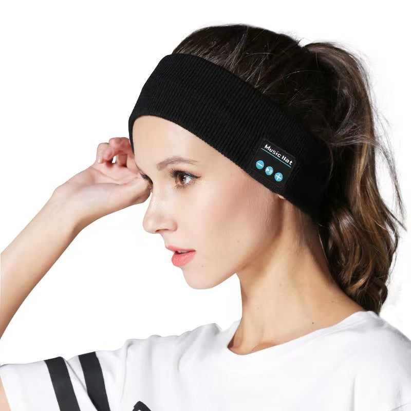 Wear a headband and Bluetooth headset