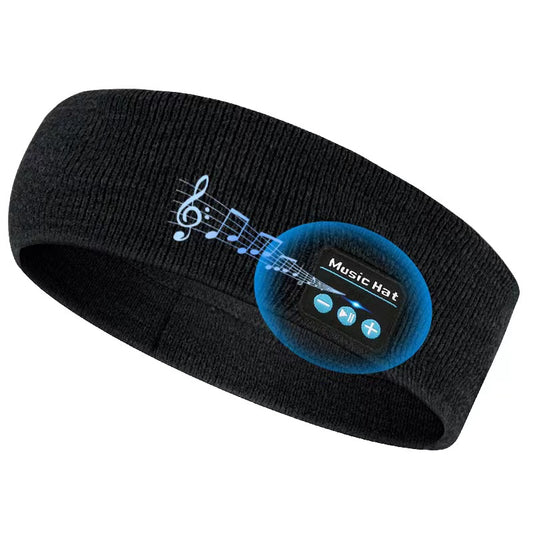 Wear a headband and Bluetooth headset