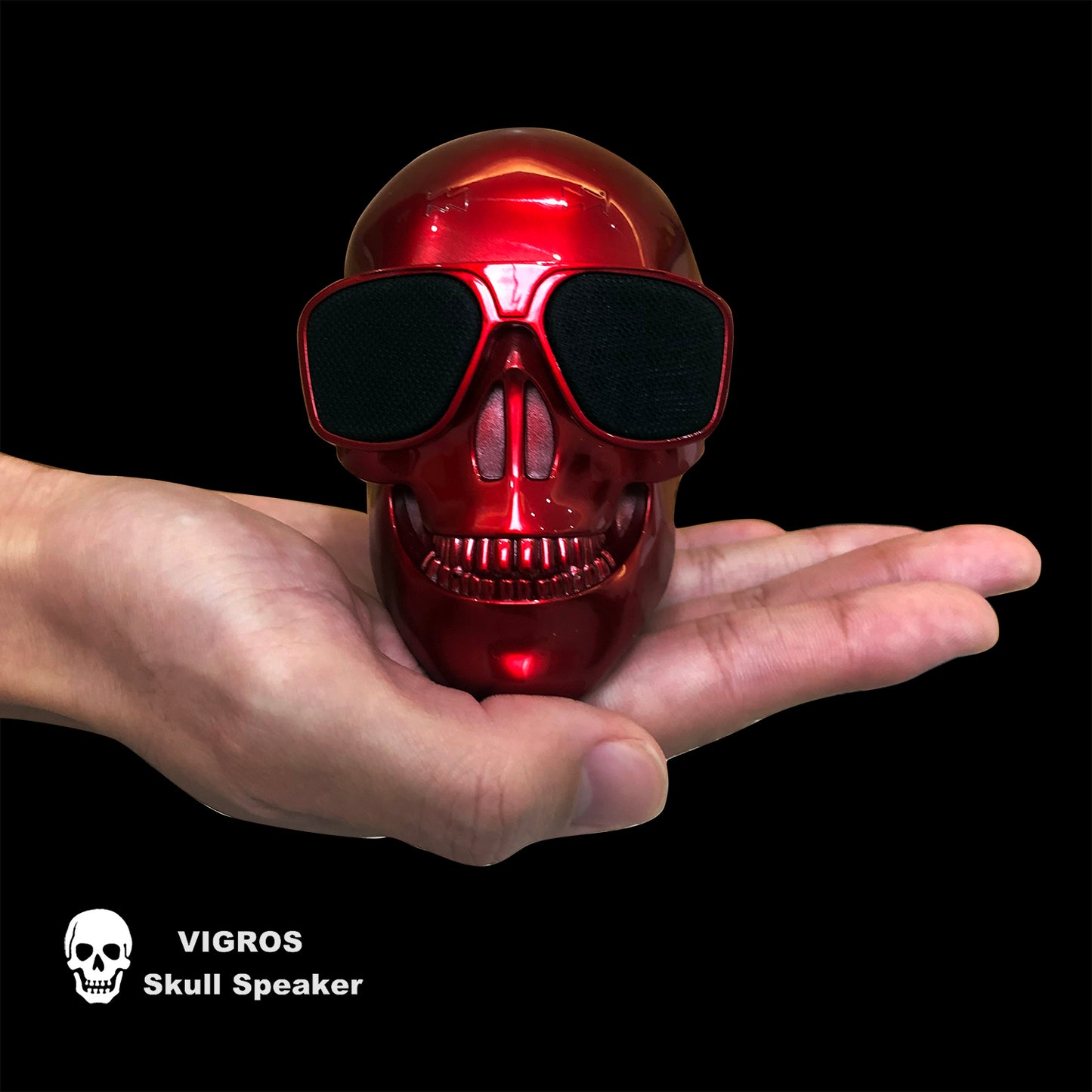 Skull Speaker Portable Bluetooth Mini Speakers Bass Stereo Compatible for Desktop PC/Laptop/Mobile Phone/MP3/MP4 Player for Halloween Decorations Unique Gift Party